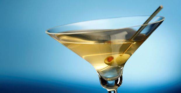 Gin Dirty Martini Closeup